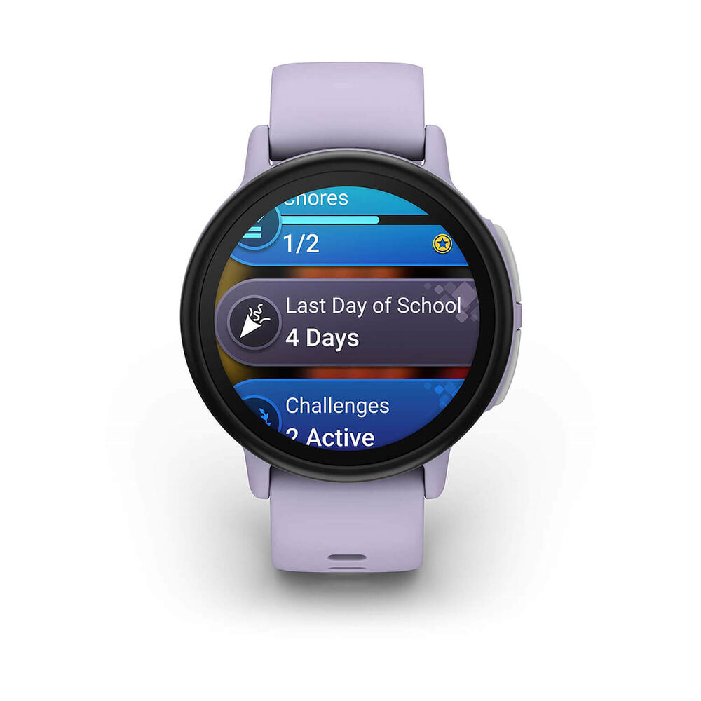 Garmin Bounce 2 43mm AMOLED Light Purple Silicone Strap Watch