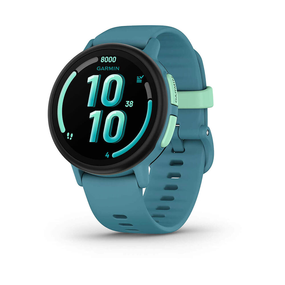 Garmin Bounce 2 43mm AMOLED Turquoise Silicone Strap Watch