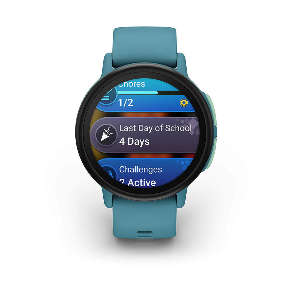 Garmin Bounce 2 43mm AMOLED Turquoise Silicone Strap Watch