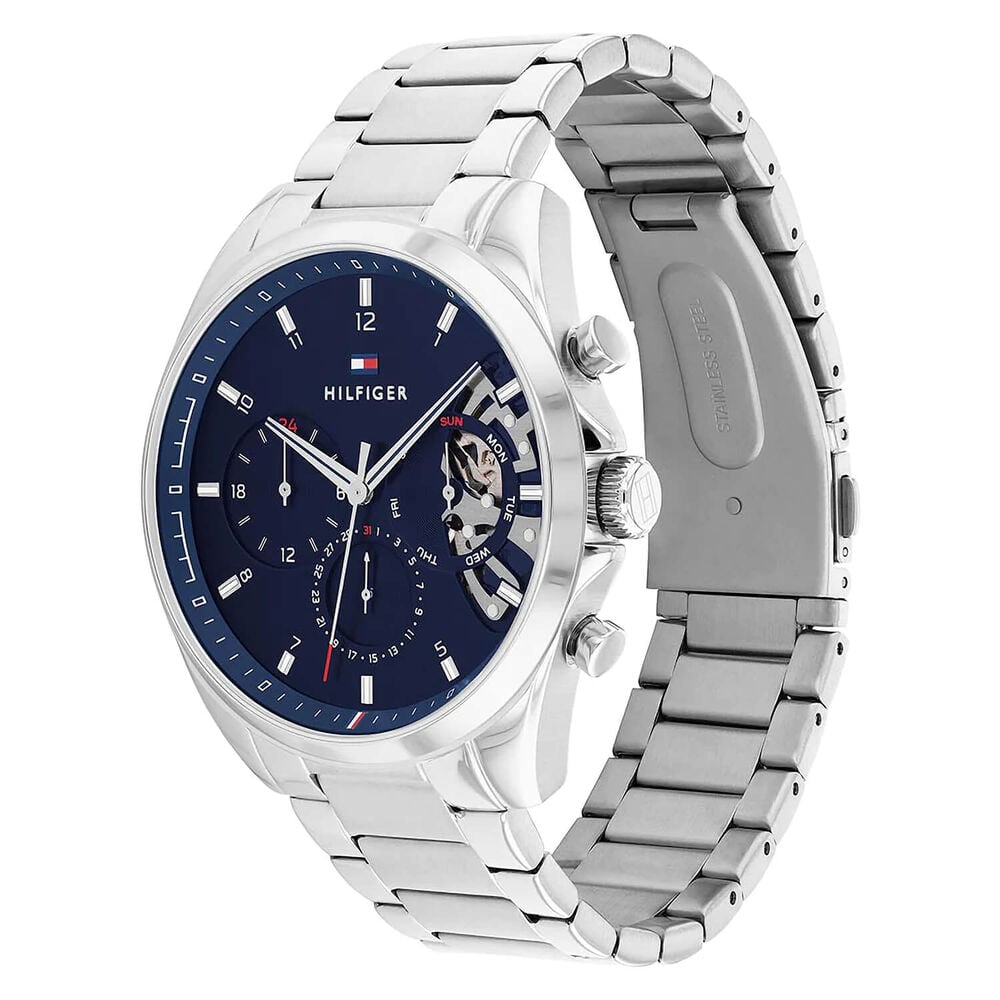 Tommy Hilfiger 43.5mm Blue Dial Stainless Steel Case & Bracelet Watch