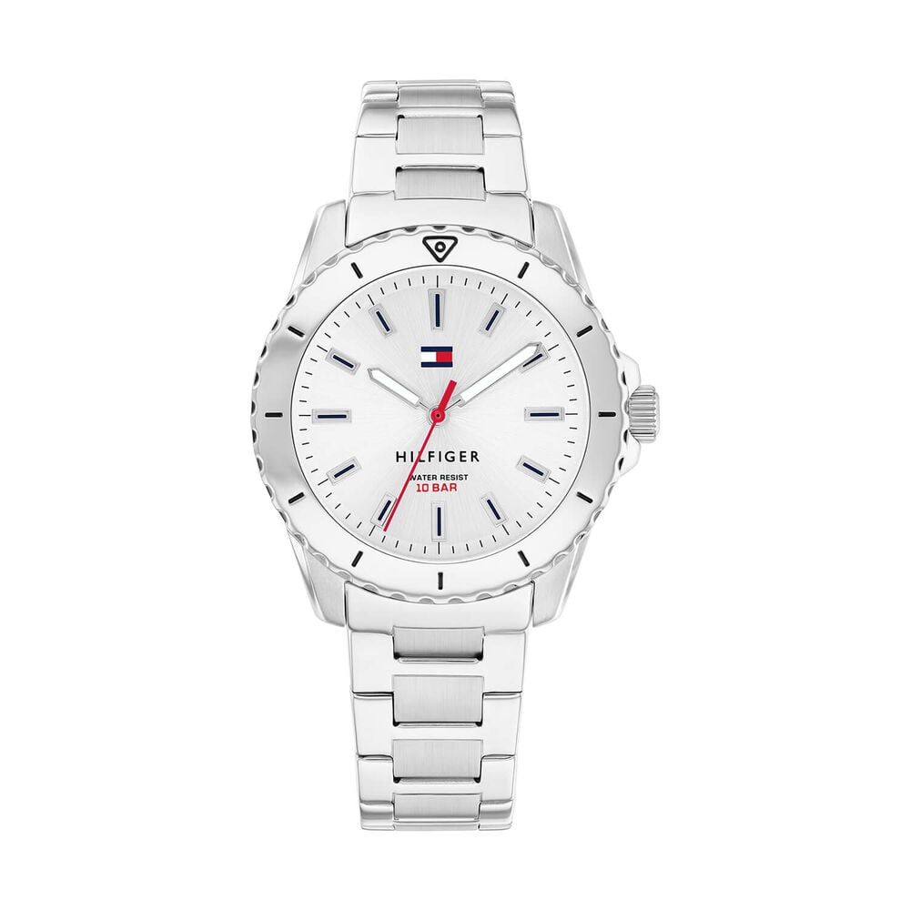 Tommy Hilfiger Girls 32mm Silver Dial Steel Bracelet Watch