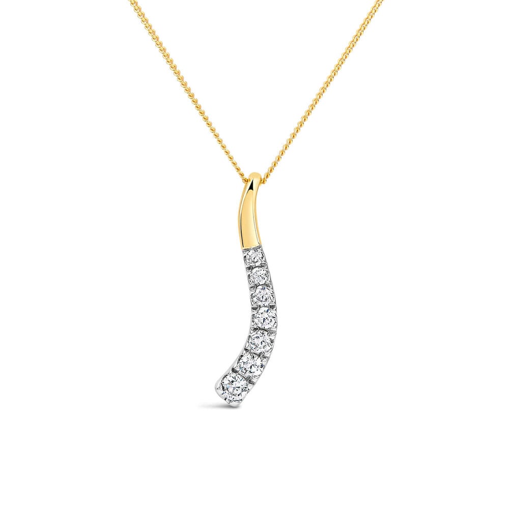 9ct Yellow & White Gold 0.33ct Diamond Eternal Journey Pendant