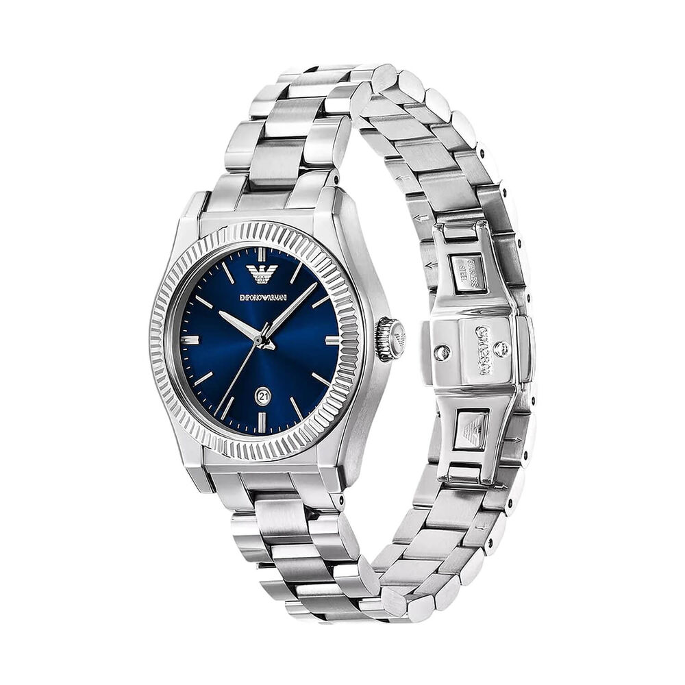 Emporio Armani 32mm Blue Dial Stainless Steel Bracelet Watch