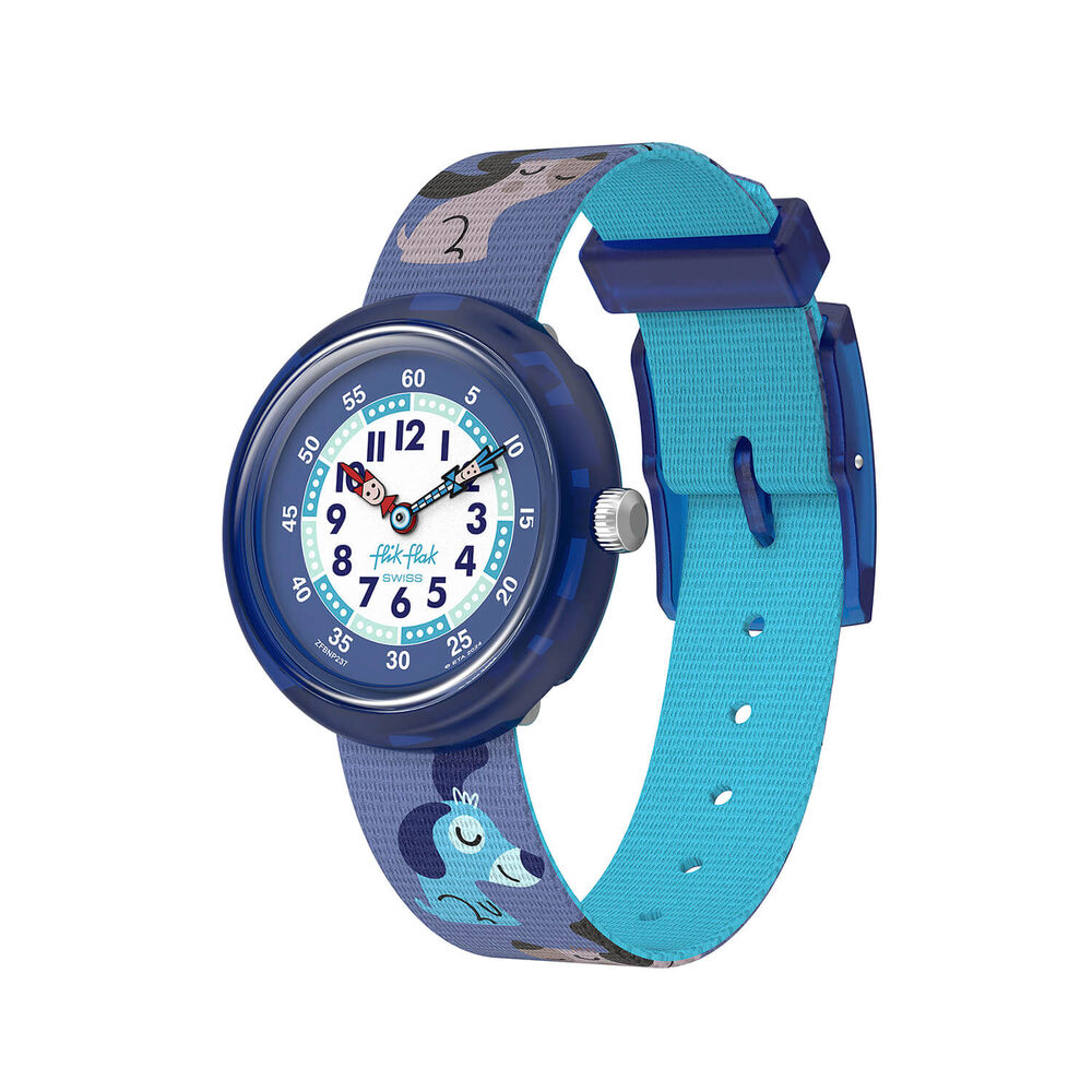 FLIK FLAK Cutie Puppy 31.85mm Blue Dial Quartz Kids Watch