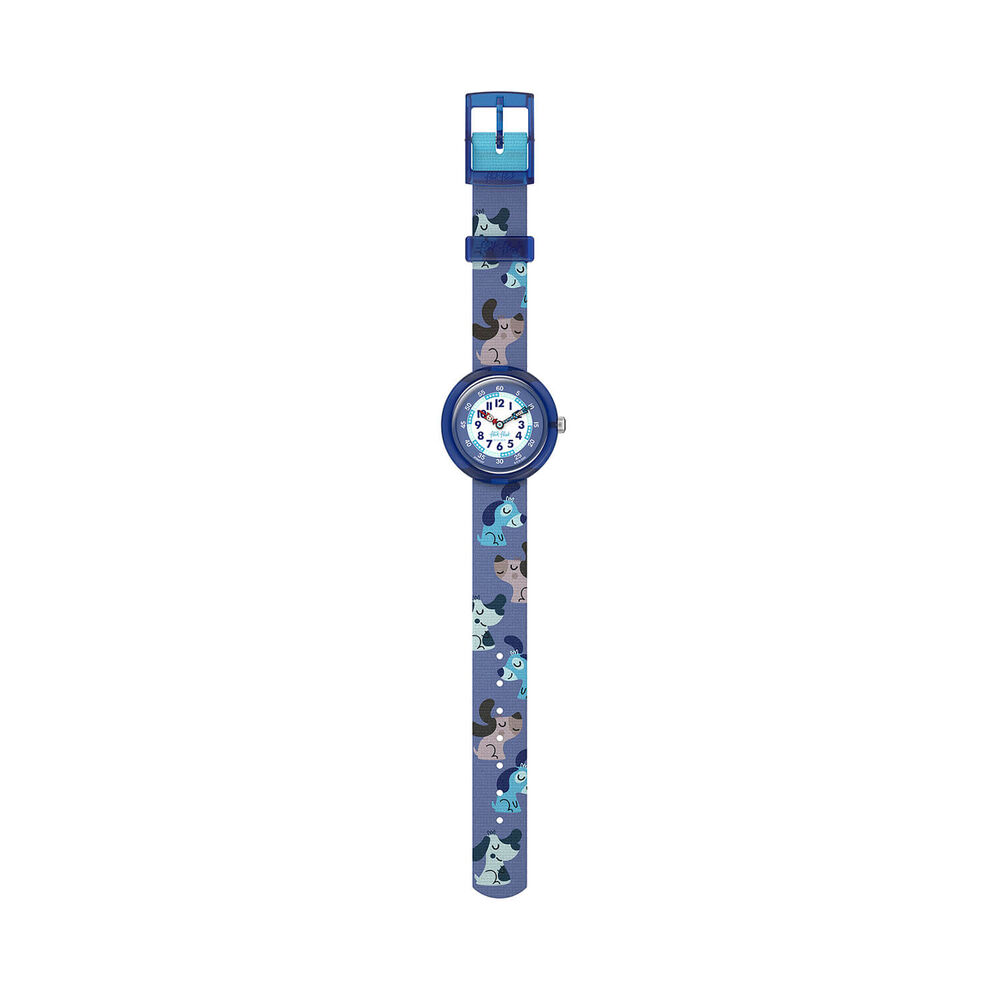 FLIK FLAK Cutie Puppy 31.85mm Blue Dial Quartz Kids Watch