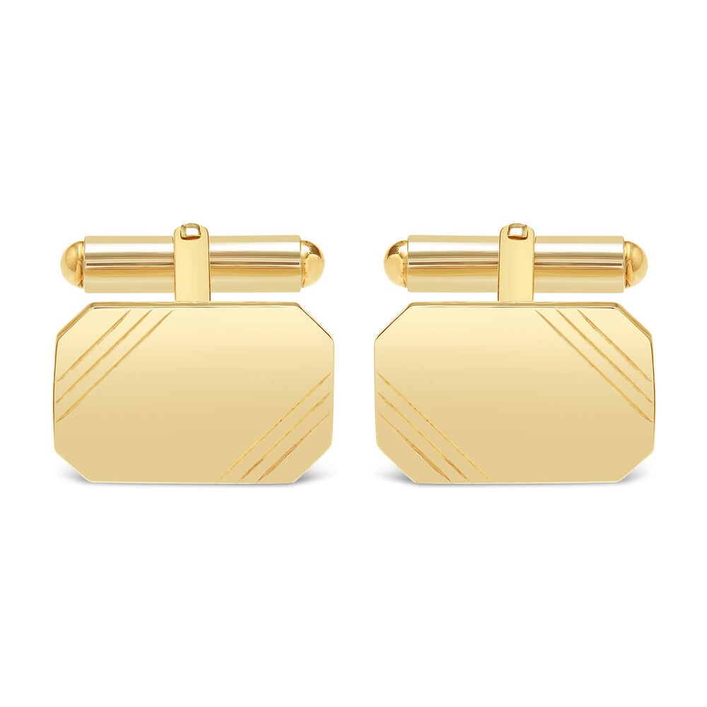 Gents Gold-Plated and Sterling Silver Cufflinks