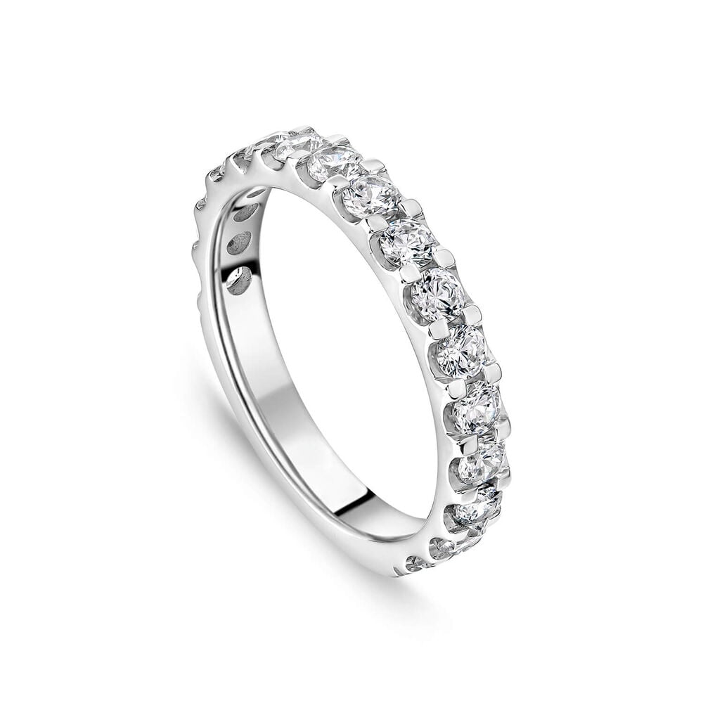 Platinum 1.00ct Diamond 3/4 Full Eternity Ring