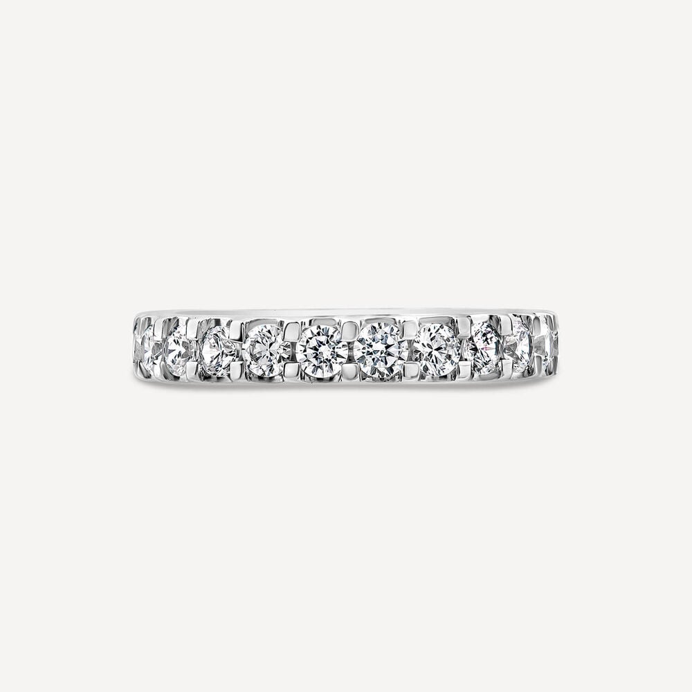 Platinum 1.00ct Diamond 3/4 Full Eternity Ring