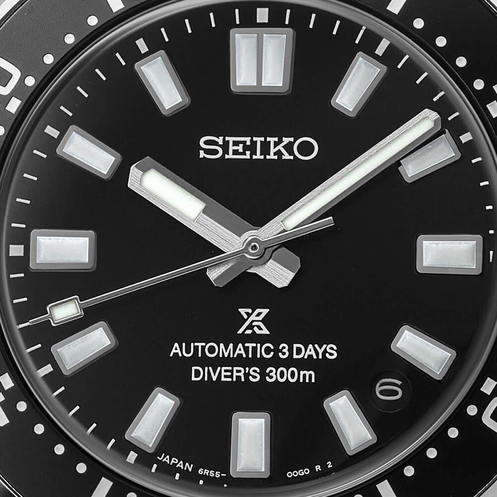 Seiko Prospex 1965 Revival Diver&rsquo;s 40mm Cove Black Dial Steel Bracelet Watch