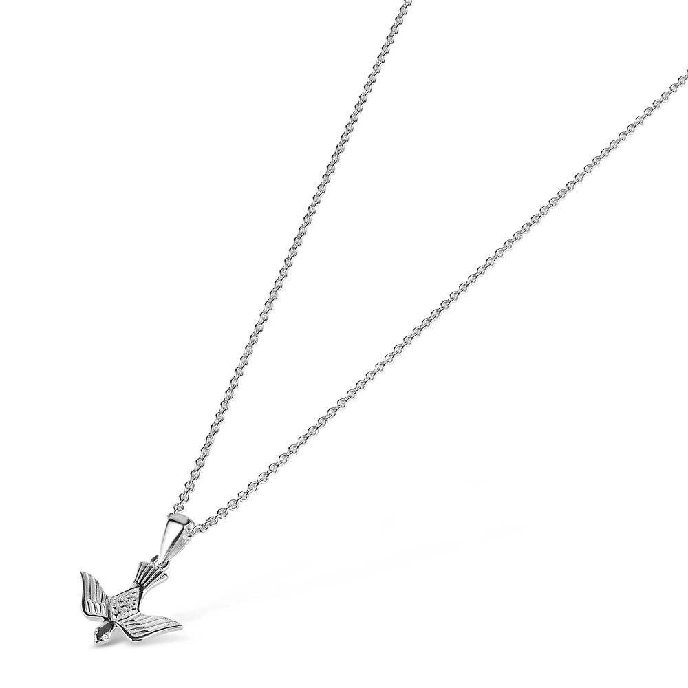 Sterling Silver Confirmation Dove Pendant (Chain Included)
