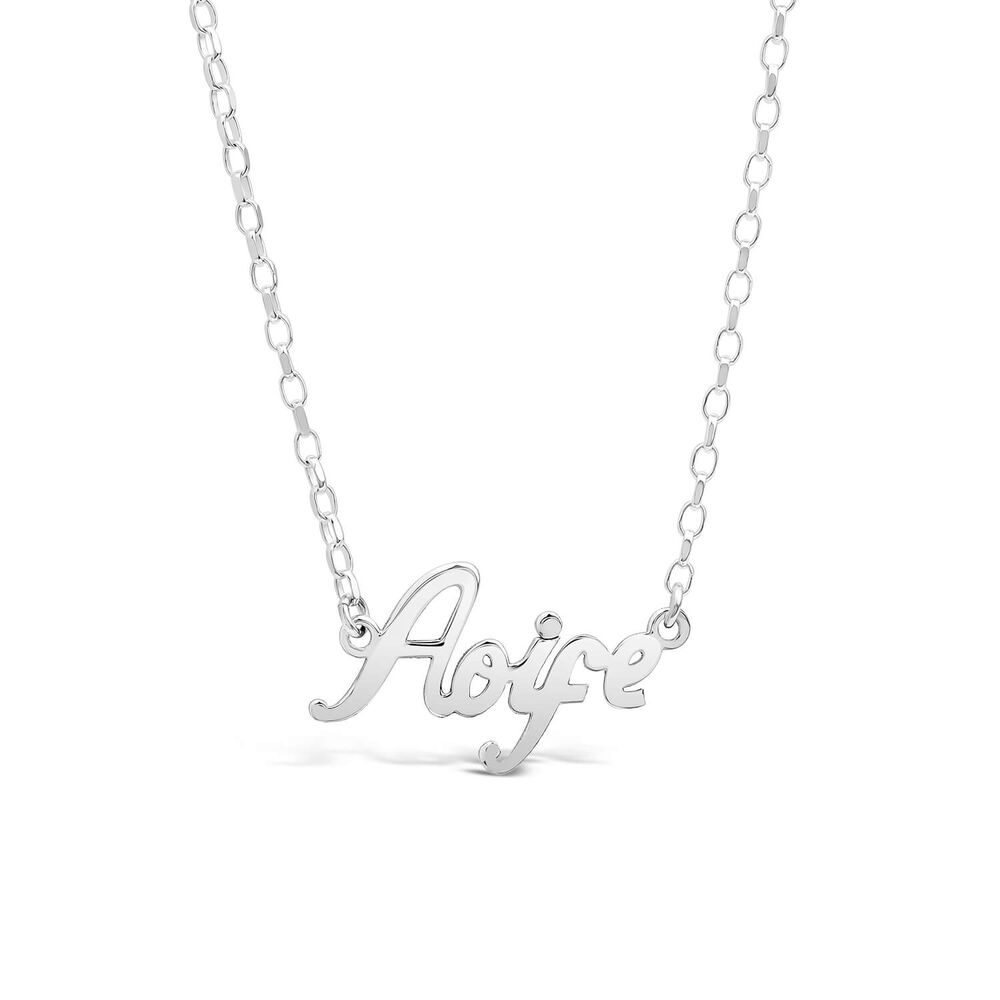Sterling Silver Personalised Name Necklace (up to 6 letters) (Special Order: 3-5 weeks)