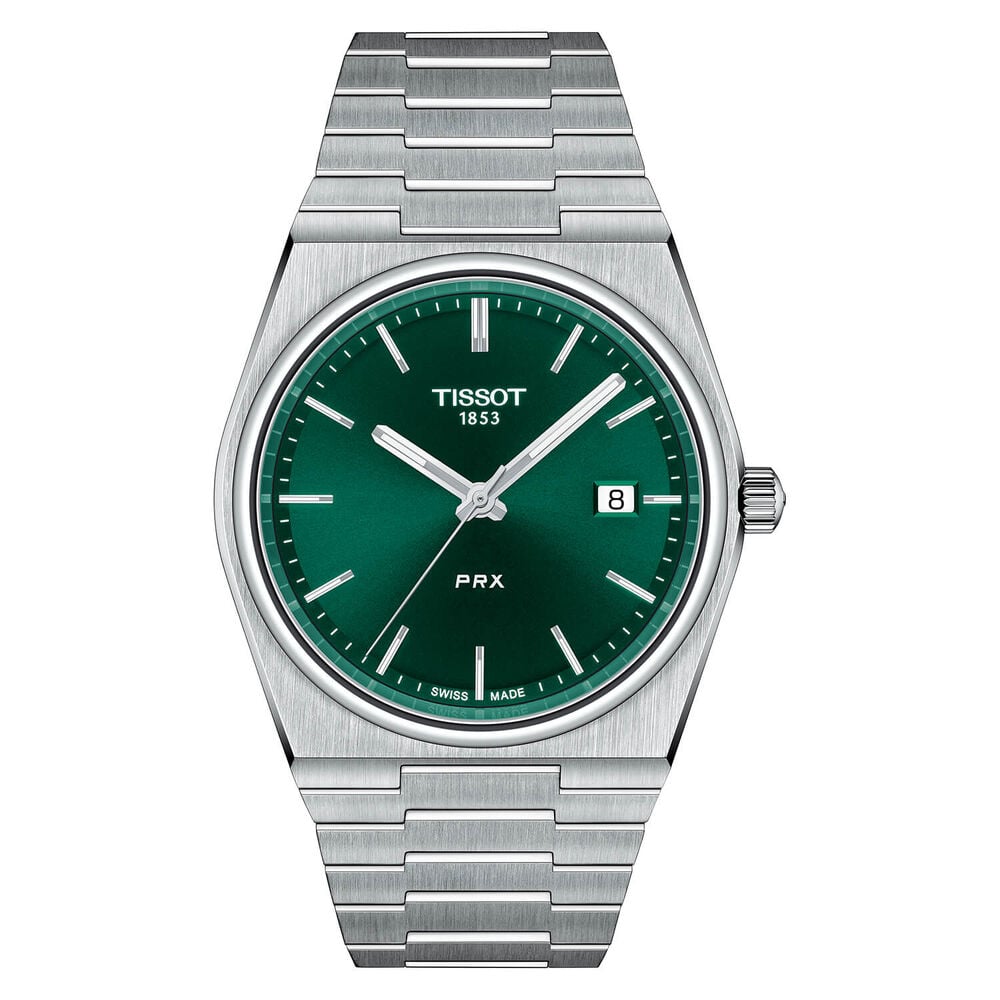 Tissot PRX 40mm Quartz Green Dial Steel Case Watch