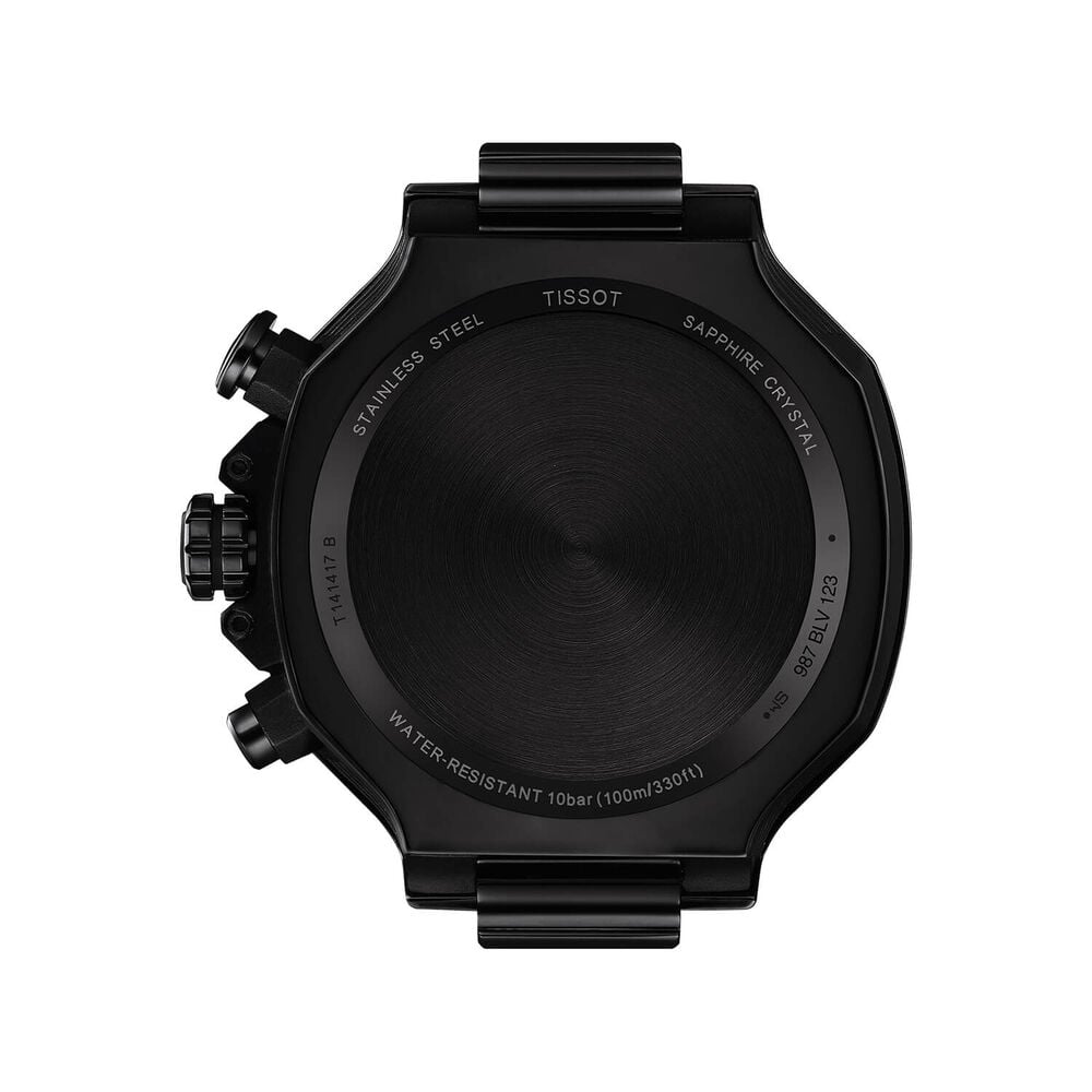 Tissot T-Race Chronograph 45mm Dark Grey Dial Black Rubber Strap Watch