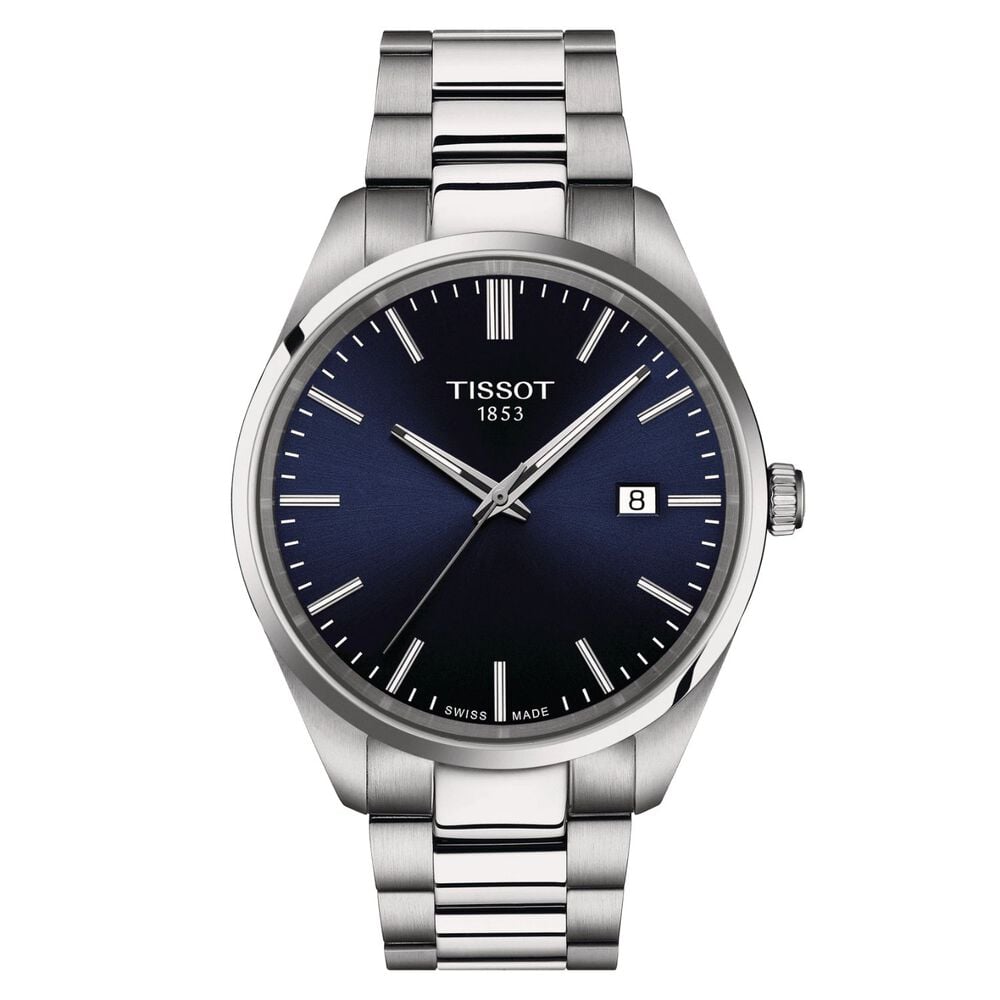 Tissot PR100 40mm Dark Blue Dial Steel Case Watch