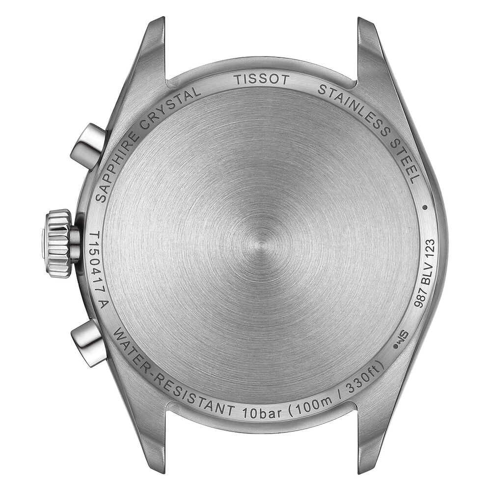 Tissot PR 100 Chronograph 40mm Ice Blue Dial Steel Bracelet Watch