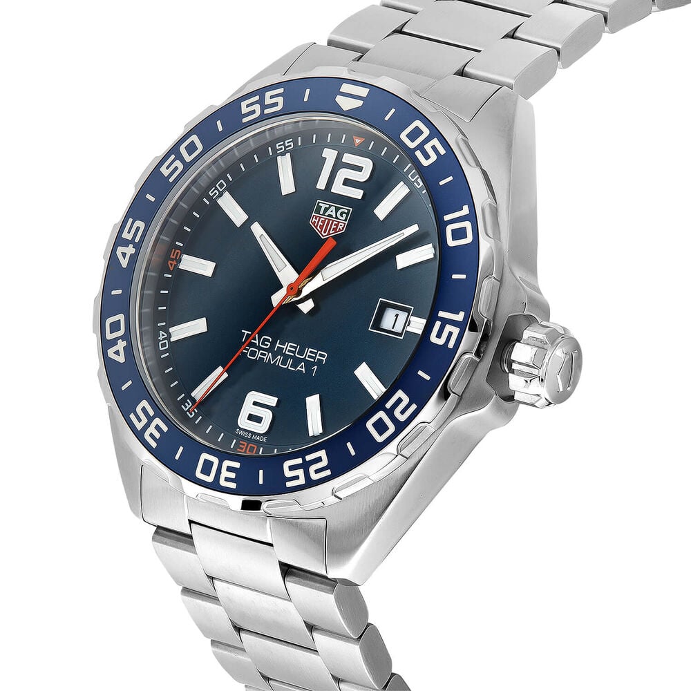 TAG Heuer Formula 1 Date 43mm Blue Dial & Bezel Stainless Steel Bracelet Watch