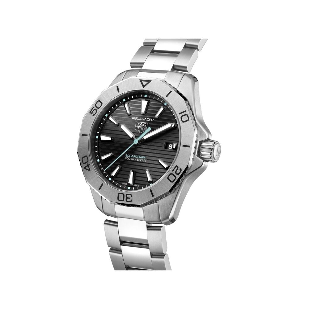 TAG Heuer Aquaracer Professional 200 Solargraph 40mm Black Dial Stainless Steel Bracelet Watch