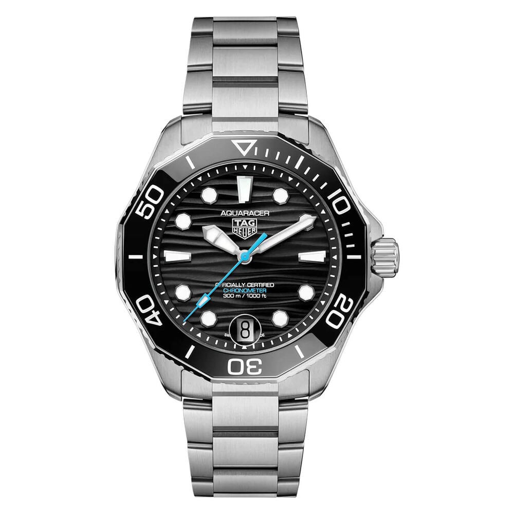 TAG Heuer Aquaracer Professional 300 Date 42mm Black Dial & Ceramic Bezel Steel Bracelet Watch