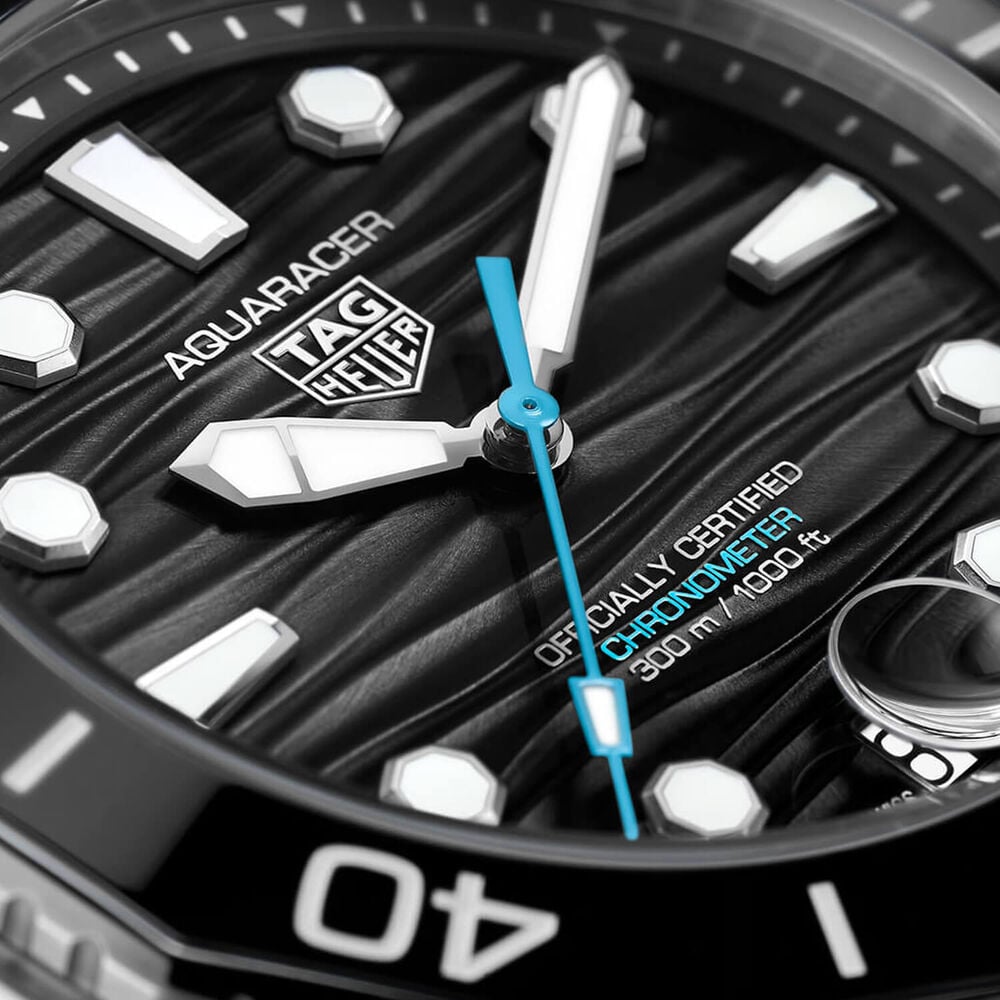 TAG Heuer Aquaracer Professional 300 Date 42mm Black Dial & Ceramic Bezel Steel Bracelet Watch